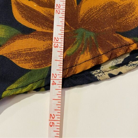 Vintage Cristin Stevens Floral Tribal Print Short Sleeve Button Up Blouse Size M - Picture 12 of 14